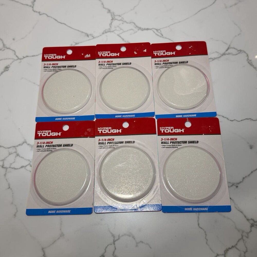 Hyper‎ Tough Door Knob Wall Protector Shield 3 1/4 Diameter Lot Of 6